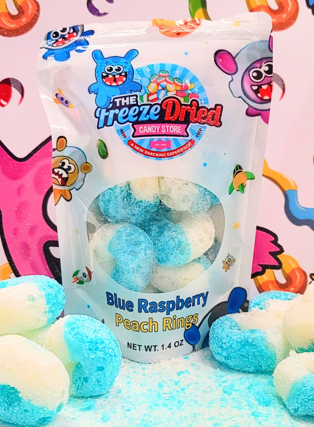 Blue Raspberry Peach Rings